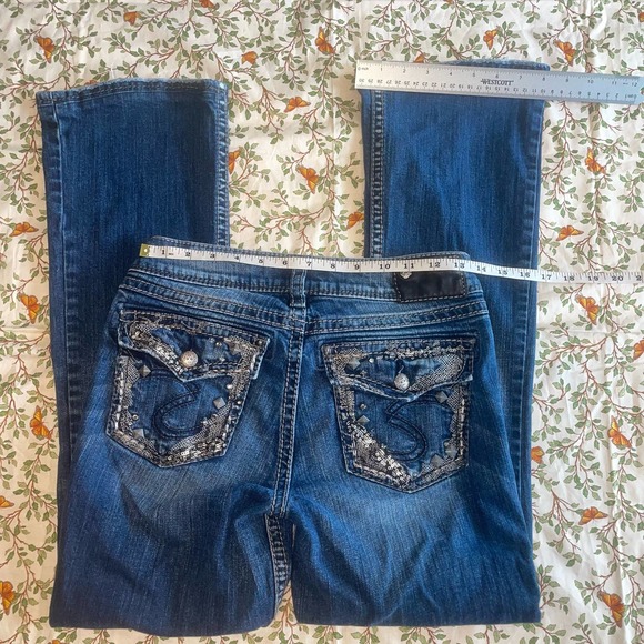 Women’s Silver Western Glove Works Jeans - Picture 5 of 5